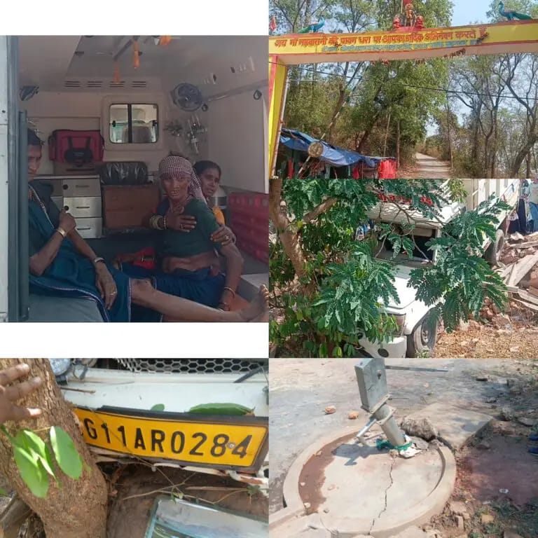 श्रद्धालुओं से भरी पिकअप का हुआ ब्रेक फेल पेड़ से टकराई, 8 घायल