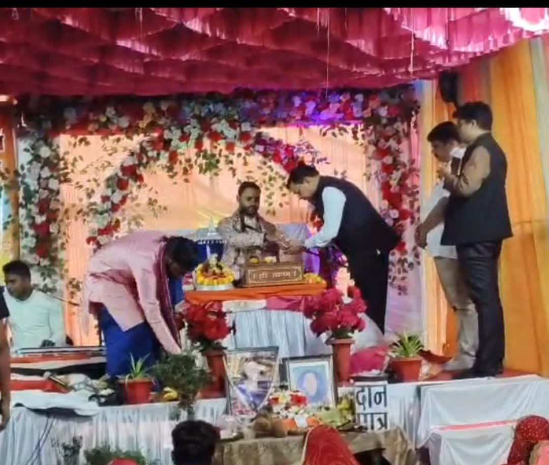 कोरबा: श्रीमद्भागवत कथा के पांचवें दिन उमड़ा आस्था का सैलाब, मंत्री लखन लाल देवांगन ने किया कथा का रस पान